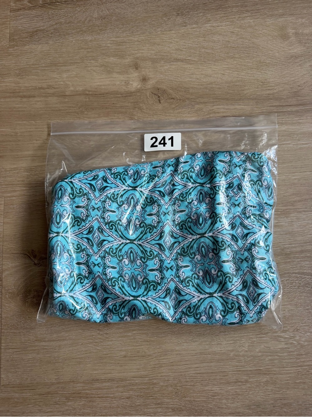 Talbots Linen Sleeveless Shirt Womens M Ocean Teal Geometric Pattern NWT - Picture 7 of 7